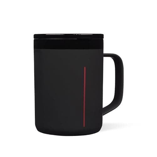 Corkcicle Classic Coffee Mug - Triple Insulated Stainless Steel for Travel - Shatter-Proof Lid - Keeps Drink Hot Over 3 Hours - Holiday Mug Gift - Great for Gifting Warmth - 16 oz - Darth Vader - Image 1