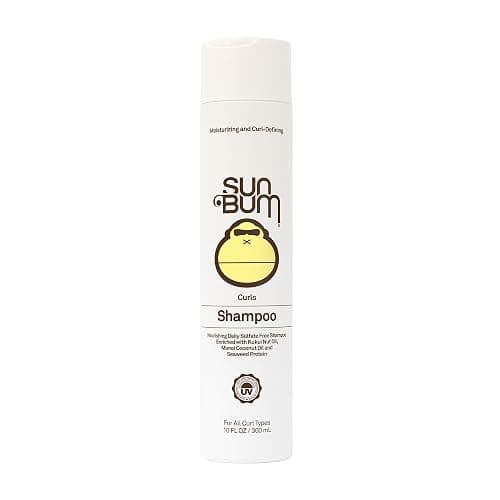 Sun Bum Curls Shampoo - Moisturizing Hair Treatment for Wavy and Curly Hair - Frizz Free Finish - Enrich with Coconut Oil and Seaweed Protein - UV Protecting - Vegan and Cruelty Free - 10 oz - Image 1