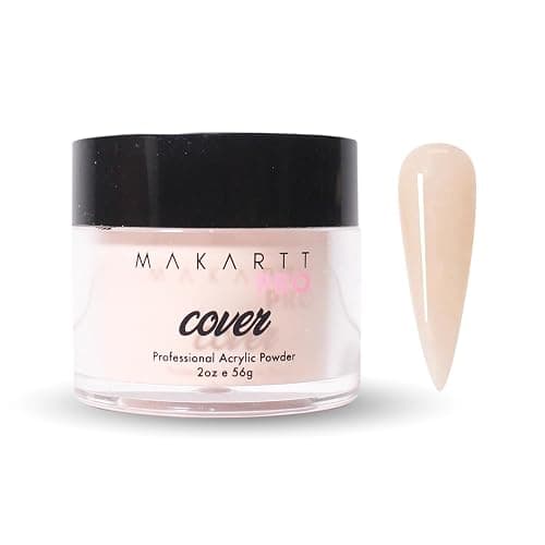MakarttPro Acrylic Powder - 56g/2oz Nail Cover for Extension, Perfect for Professional Private Nail Technicians - Color: Warm Caramel - Image 1