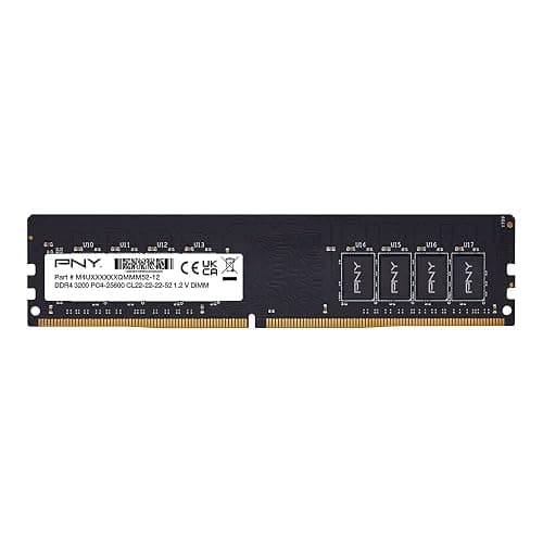 PNY Performance 16GB DDR4 DRAM 3200MHz (PC4-25600) CL22 (Compatible with 2666MHz, 2400MHz or 2133MHz) 1.2V Desktop (DIMM) Computer Memory – MD16GSD43200-TB - 16GB - 3200MHz - Eco Packaging - Image 1