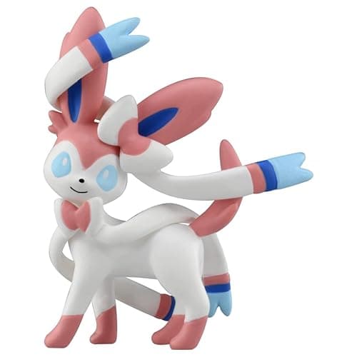 Takara Tomy Pokemon Moncolle Sylveon Pokemon Figure Toy 4 Years Old and Up Toy Safety Standard Passed ST Mark Certified Pokemon - Image 1