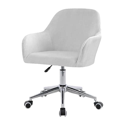 ZHUIYUAN Velvet Office Chair Slipcover with Arms,Cover Chair For Vanity,Modern Office Computer Chair Protector,Stretch Wingback Dining Chair Cover Protector for Home Kitchen Living Room - Image 1