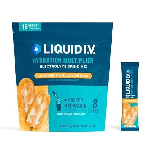 Liquid I.V.® Hydration Multiplier - Orange Vanilla Dream | Electrolyte Powder Drink Mix | 1 Pack (16 Servings) - Image 1