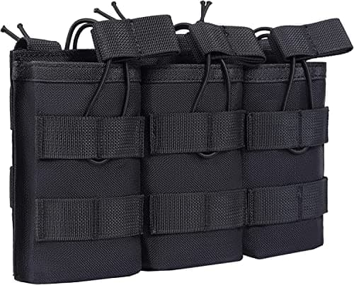 OneTigris Tactical Magazine Pouch, MOLLE Triple Mag Pouches for M4 M16 Pmag G36 .223REM Stanag Lancer L5 FAB Ultimag Hexmag HX, DD07 - Image 1