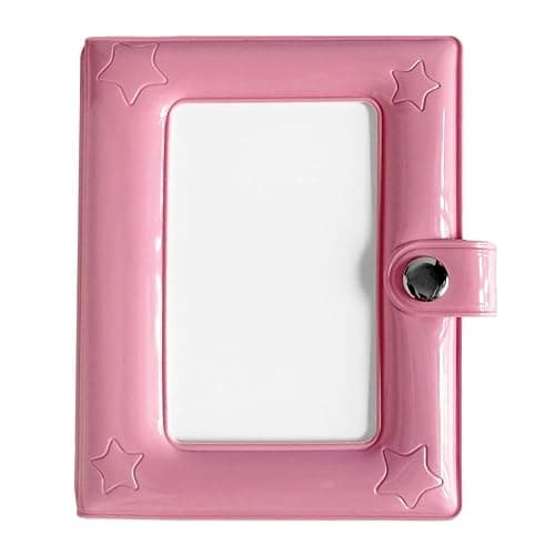 Small Photo Album 2x3 Inch Mini Photocard Binder Kpop Photo Card Holder Collector for Fujifilm Instax Polaroid Mini Camera Film 40 Pockets (Pink) - Image 1