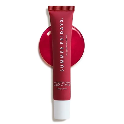 Summer Fridays Tinted Lip Butter Balm - Conditioning Vegan Lip Balm for Instant Moisture, Shine & Hydration - Sheer-Tinted, Soothing Skincare - Cherry (.5 Oz) - Image 1