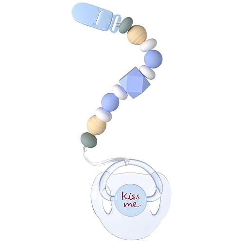 Aori Magnetic Pacifier for Reborn Baby Dolls with Pacifier Clips, Reborn Babies Accessories Set for Kids, Blue - Image 1