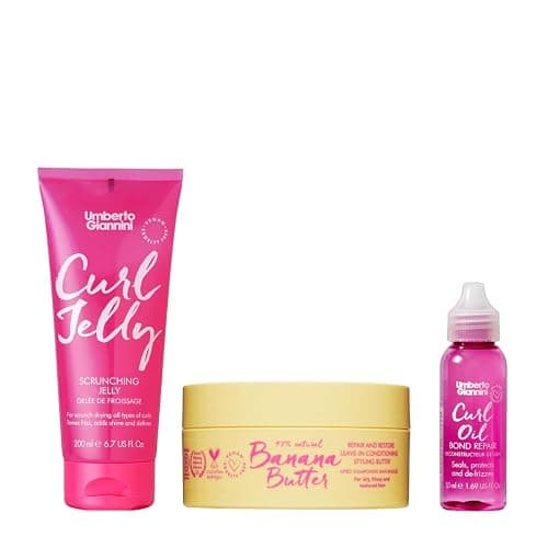 Umberto Giannini Hair Routine Kit for Type 4 Curls (3 Products) Styling Routine for Frizz-Free, Defined & Bouncy Curls & Coils - Image 1