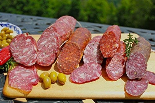 Fortuna's Italian Dry Sausage Sampler - Authentic Dry Cured Pork, Nitrate & Gluten Free - 5 Sticks, 8-16oz Each - Made in USA - Taste the Tradition - Image 1