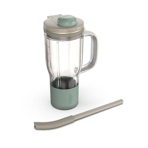 Ninja BlendBOSS | Personal Smoothie Tumbler | 26oz Travel Tumbler w/Leakproof Lid, Detachable Straw & Integrated Chug Spout | Dishwasher Safe & BPA Free | Stone Mint | XSKDB326SLST | 2025 Release - Image 1