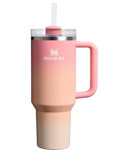 STANLEY Quencher H2.0 Tumbler with Handle and Straw 40 oz | Flowstate 3-Position Lid | Cup Holder Compatible for Travel | Insulated Stainless Steel Cup | BPA-Free | Pink Mesa Sunset - Image 1