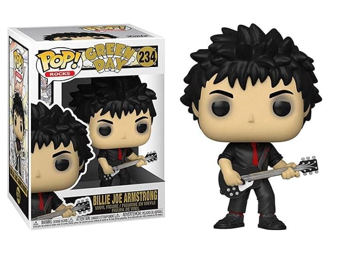 Funko Green Day + Pop Protector: Pop! Punk Rocks Vinyl Figure (Gift Set Bundled with ToyBop Brand Box Protector Collector Case) (Billie Joe Armstrong with Guitar #234/56724) - Image 1