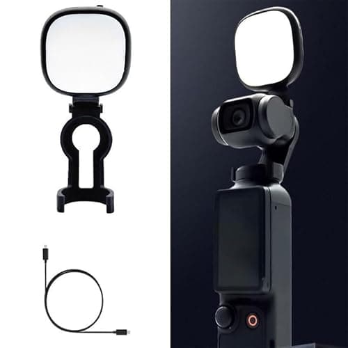 Coyktonty OSMO Pocket 3 Small Auxiliary Light, LED Video Light Auxiliary Lighting Filming Light 180 mAh Rechargeable for DJI Pocket 3 - Image 1