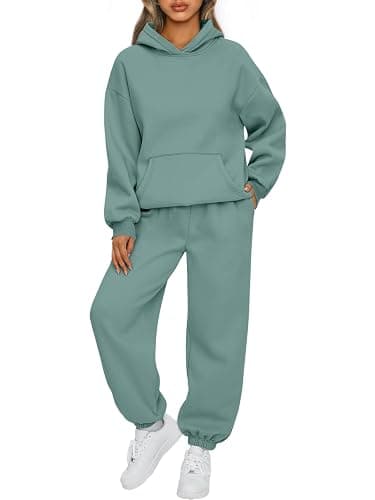 AUTOMET Womens 2 Piece Outfits Lounge Hoodie Sweatsuit Sets Plus Size Fall Fashion Clothes Airport Travel Pants Tracksuits - Image 1