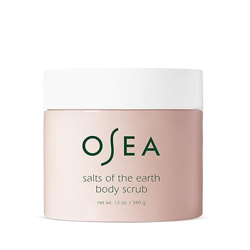 OSEA Salts of the Earth Body Scrub 12 oz - Pink Himalayan Salt Scrub - Gentle Body Exfoliation Skincare - Ideal Spa Gift for Pampering - Clean Beauty & Vegan Body Care - Image 1