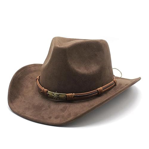 LIDHAY Cowboy Hat for Women and Men Western Cowgirl Hats Suede Cowboy Hat for Rodeo, Farming,Traveling,Outdoor Work - Image 1