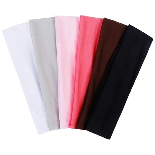 TERSE Hairband, Cloth Headbands for Women - Pink, Non Slip Soft Fabric Thin Head Band, Sweat Hairbands, Cute Hair Wrap for Girls, Fashion Hair Accessories for Women - Image 1
