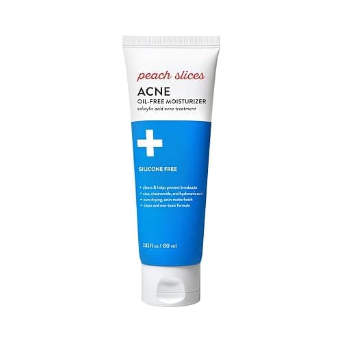 Peach Slices - Acne Oil-Free Moisturizer (2.82 oz) - 2% Salicylic Acid Acne Treatment - Clear & Prevent Breakouts - Hyaluronic Acid, Niacinamide, Cica - Vegan, Cruelty Free, Korean Skin Care & Beauty - Image 1