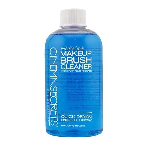 Cinema Secrets Original Blue Vanilla Makeup Brush Cleaner Solution - Professional Cleanser for Makeup Brushes - Quick-Drying, Rinse-Free Formula - Removes Stubborn Waterproof Make Up - Image 1