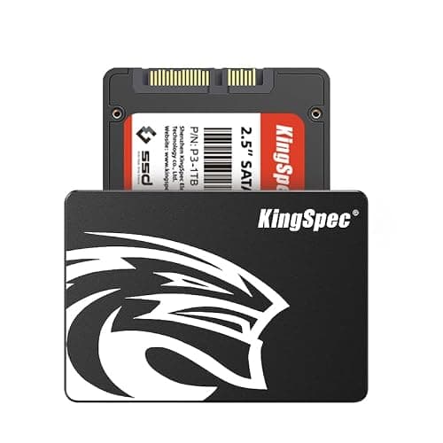 KingSpec 512GB SATA III SSD 6Gb/s, 2.5" SATA SSD with 3D NAND Flash, Internal Solid State Hard Drives, for Laptop and PC Desktop (R/W Speed up to 550/520 MB/s) - 512GB - Image 1