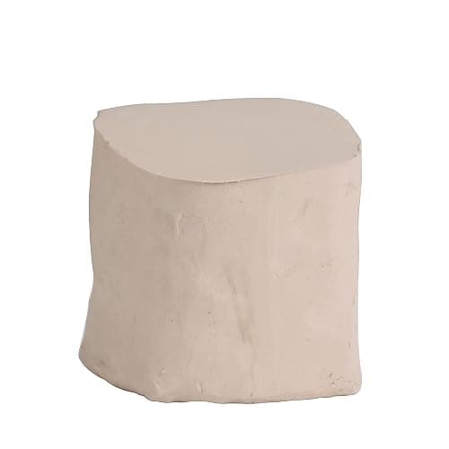 Deouss Mid High Fire White Stoneware Clay for Pottery;Mid Fire Cone 5-7;Ideal for Wheel Throwing,Hand Building,Sculpting;Great for All Skill Levels;Whiteware Clay- Pottery Clay Fires White;5 lbs - Image 1