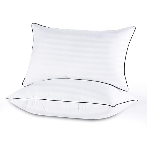 GOHOME Pillows Queen Size Set of 2 - Bed Pillows for Sleeping 2 Pack, Cooling Supportive Hotel Pillows with Premium Soft Down Alternative Fill for Side Stomach and Back Sleepers - Image 1