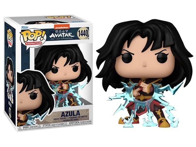 Funko Pop Avatar: The Last Airbender + Protector: ATLA Pop! Animation Vinyl Figure (Collector Gift Set Bundled with ToyBop Box Protector Case) (Azula Lightning Generation) - Image 1