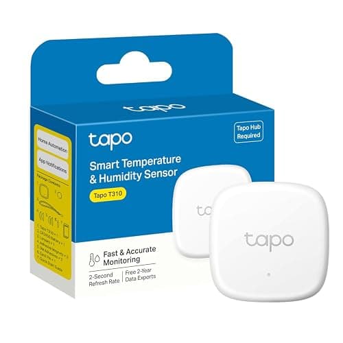 Tapo T310 Smart Humidity Meter, Room Thermometer, Hygrometer, Room Thermometer Indoor, Humidity Sensor, Room Temperature Monitor, Real-Time Notifications, Free 2-Year Data Storage, 2-Year Battery Life - Image 1