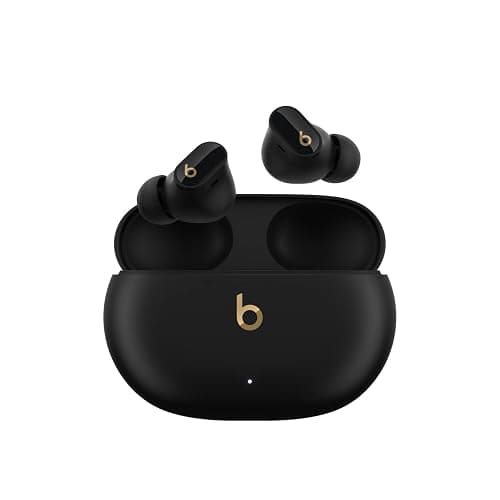 Beats Studio Buds + | True Wireless Noise Cancelling Earbuds, Enhanced Apple & Android Compatibility, Built-in Microphone, Sweat Resistant Bluetooth Headphones, Spatial Audio - Black/Gold - Image 1