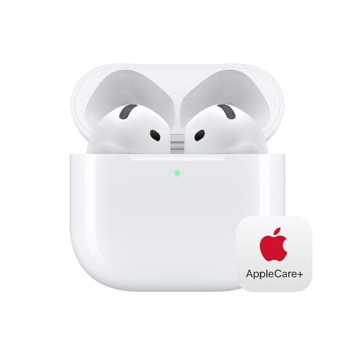 Apple AirPods 4 Wireless Earbuds, Bluetooth Headphones, with Active Noise Cancellation, Adaptive Audio, Transparency Mode, Personalized Spatial Audio, USB-C Charging Case with AppleCare+ (2 Years) - Image 1