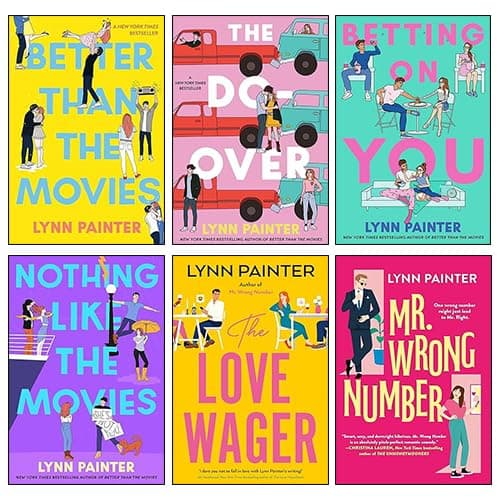 Lynn Painter 6 Books Collection Set (Better Than the Movies, The Do-Over, Betting on You, Nothing Like the Movies, The Love Wager & Mr Wrong Number) - Image 1