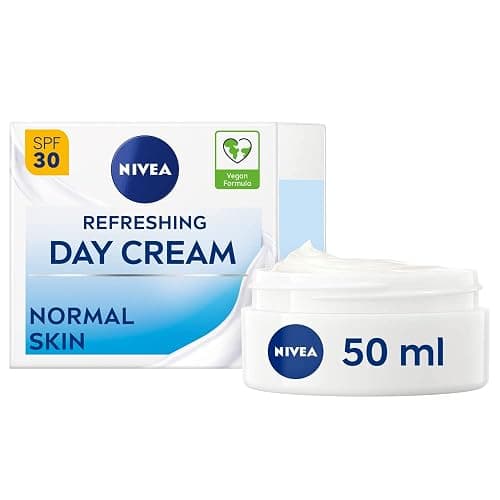 NIVEA Refreshing Day Cream (50ml), Day Cream for Women Provides 24 Hour Moisture, NIVEA Face Cream Enriched with Vitamin E and SPF 30 for Normal Skin - Image 1