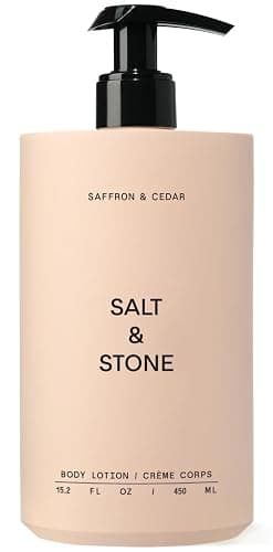 Salt & Stone Body Lotion for Women & Men | Saffron & Cedar | Hydrates, Nourishes & Softens Skin | Restores Dry Skin | Fast-Absorbing | Cruelty-Free & Vegan | 15.2 fl oz - Image 1