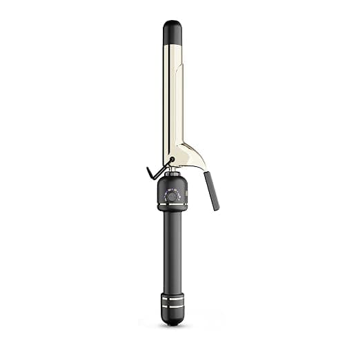 HOT Tools 24K Gold Professional 1" Extended Barrel Curling Iron with Clamp for Bouncy Curls - 24K Gold Technology for Long-Lasting Results & Longer Barrel for Easy Styling - Image 1