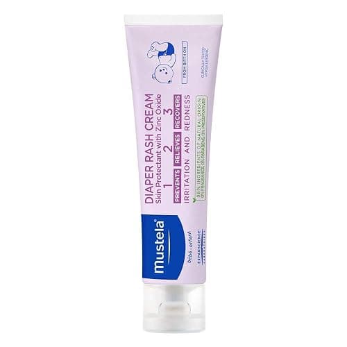 Mustela Baby Diaper Rash Cream 123 - Skin Protectant with Zinc Oxide - Fragrance Free & Paraben Free - with 98% Natural Ingredients - Various Packaging - 1-Pack - Image 1