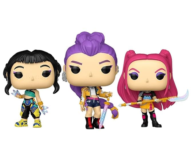 Funko Pop! Kpop Demon Hunters - Set of 3 Huntr/x - Rumi, Mira and Zoey Vinyl Figures Bundled with Box Protector - Image 1