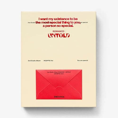 EN HYPEN : Romance Untold 2nd Full Album (Inceptio Version) CD-R+Photobook+Photocard A+Photocard B+Poster+Sticker+Postcard+Letter+Paper Rings+Album Logo Sticker - Image 1