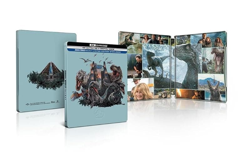 Jurassic World Trilogy (Jurassic World / Jurassic World: Fallen Kingdom / Jurassic World Dominion) - Limited Edition Steelbook 4K Ultra HD + Digital - Image 1