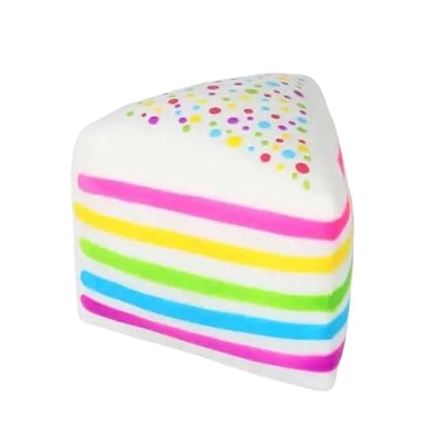 Rainbow Cake Squishies,2026 Jumbo Slow Rising Fidget Squeeze,Soft Relief Squishy Stress,Squeeze Ball Sensory for Anxiety Stress Party Favors Colorful Squishy (Rainbow) - Image 1