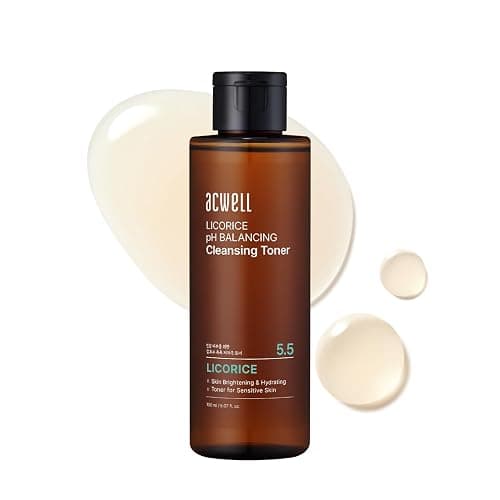 ACWELL Licorice pH Balancing Cleansing Toner 5.07 fl.oz. - PH5.5 Hydrating Makeup Cleansing Astringent - Skin Clearing, Reduce Pigmentation, Acne and Dark Spots - Image 1