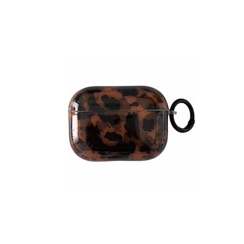 Leopard Cheetah Print Case for AirPods Pro 3rd Generation(2025) with Keychain Tortoiseshell Animal Pattern Trendy Brown Cases with Lock for Cool Girls Women Men(for AirPods Pro 3,Tortoise) - Image 1