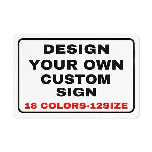 Custom Metal Personalized Signs With Photo Text Logo - Wall Decorative House Signs For Business Office Home - Image 1