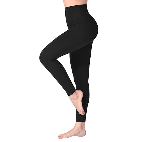 SINOPHANT Leggings Damen High Waist - Blickdicht Leggins mit Bauchkontrolle für Sport Yoga Gym - #1er Pack Schwarz - L-XL - Image 1
