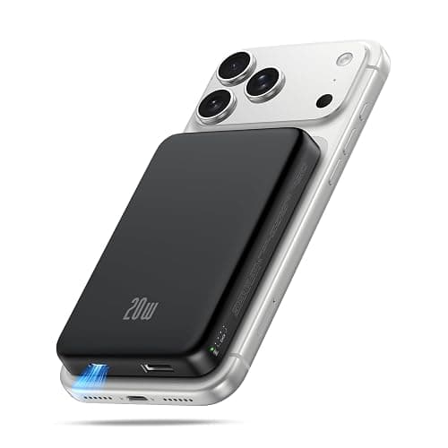for Magsafe Battery Pack, 10000mAh Magnetic Portable Charger with USB-C 20W Fast Charging, Slim & Lightweight Wireless Power Bank for iPhone Air/17/16/15/14/13 Series, for Travel Cruise Essentials - Image 1
