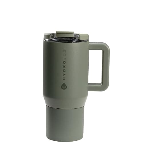HydroJug Coffee Traveler 20 oz - Leak-Resistant, Ceramic-Lined Insulated Travel Coffee Mug for Hot or Cold Drinks with Flip Lid & Handle, Dishwasher Safe Coffee Tumbler, Courtyard - Image 1