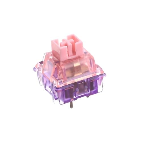 EPOMAKER Flamingo 35 Pieces 47gf Linear Mechanical Keyboard Switches Set, 35gf Initial Force Factory Lubed Switch with POM Stem, Dual Spring, PC Housing for Gaming DIY Keyboard - Image 1