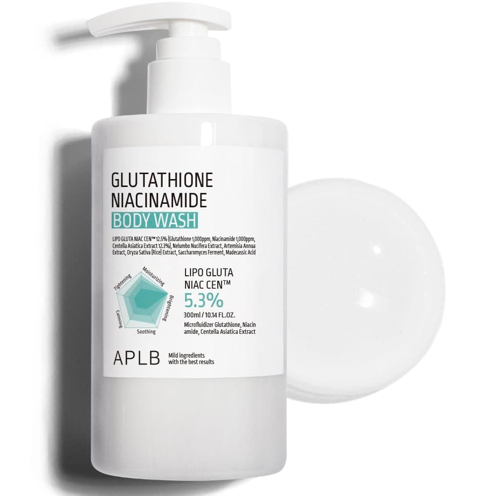 APLB Glutathione Niacinamide Body Wash | LIPO GLUTA NIAC CEN™ 5.3% 10.14 FL.OZ / Korean Skincare, Gentle ingredients for the safety of your skin, Long lasting nourishment and deep moisture for soft skin - Image 1