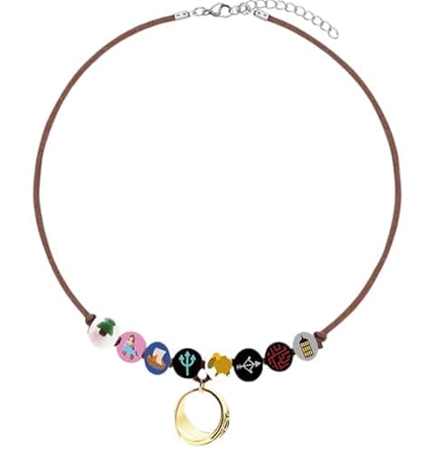PRINCESS CUTENESS STORE Annabeth Chase Handmade Wooden Bead Camp Half Blood Greek Demigod Percy Jackson Necklace - Image 1