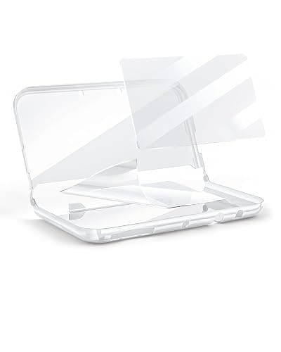 New 3DS XL Case with New 3DS XL Screen Protector, Transparent Hard Case with HD Thin Flexible PET Film for New 3DS XL/LL 2015 - Image 1