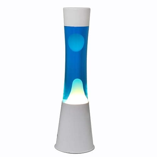 ITOTAL - Lamp with Internal Movement of Colored Bubbles/Colorful Flow and Hypnotic Wax 3.93 x 15.74 in/with US Plug (Blue & White) - Image 1